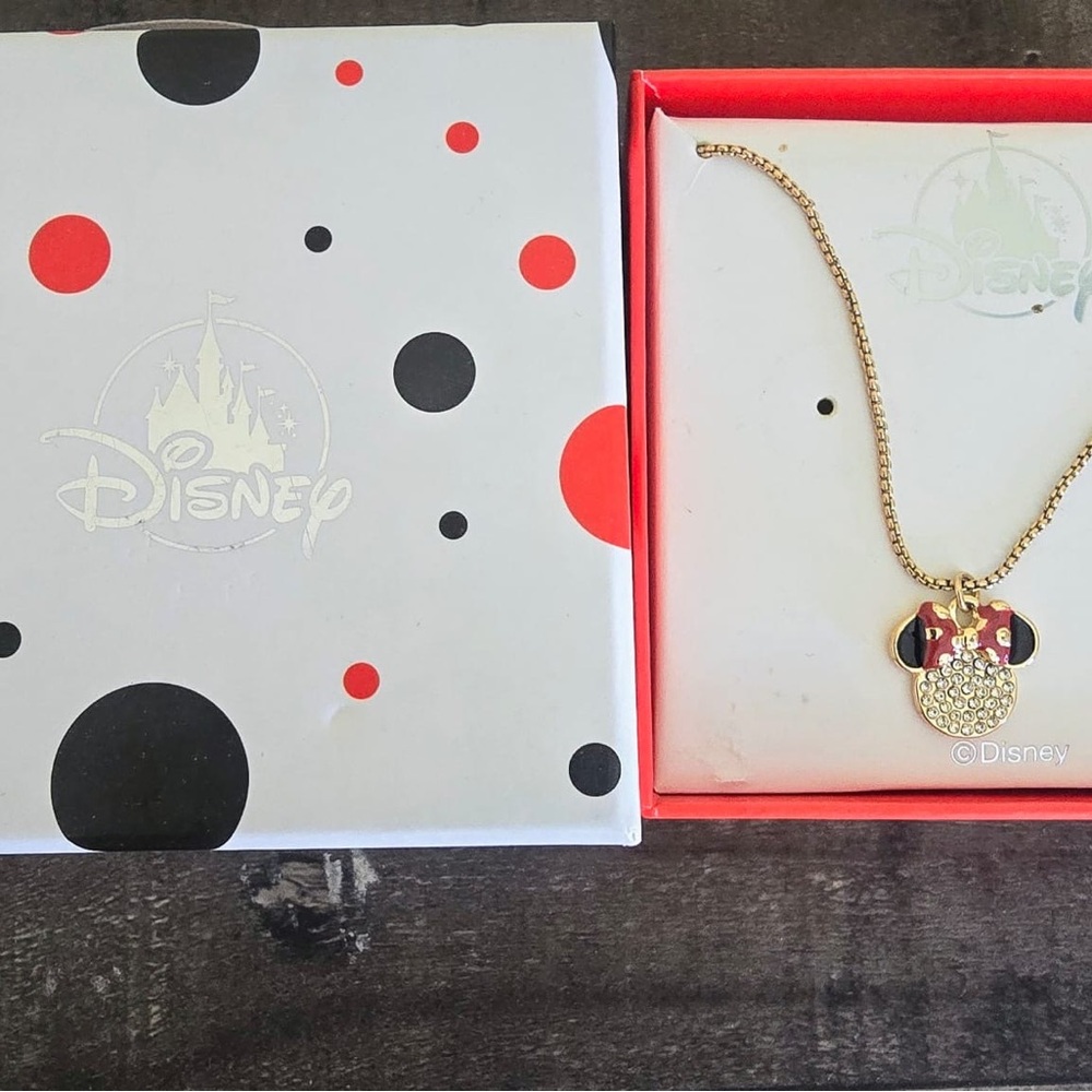 Disney Gold Necklace with Enchanting Pendant